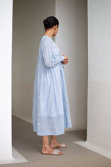 SKY JAMDANI DRESS