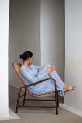 SKY JAMDANI DRESS