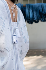 I HEART NILA KAFTAN Cloud White