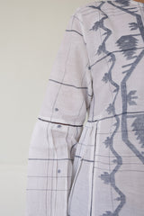 Tassel Tie Blouse Indigo