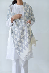 MALKHA SCARF WHITE