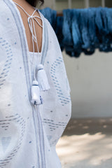 I HEART NILA KAFTAN Cloud White