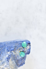 Nila x Pippa Small Chrysoprase Drop Earrings