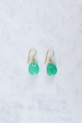 Nila x Pippa Small Chrysoprase Drop Earrings