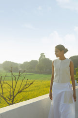 KORA PATCHES KANTHA SKIRT