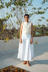 KORA PATCHES KANTHA SKIRT
