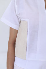 KORA PATCHES KANTHA TOP