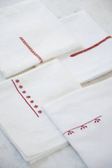 MEMORIES NAPKIN RED