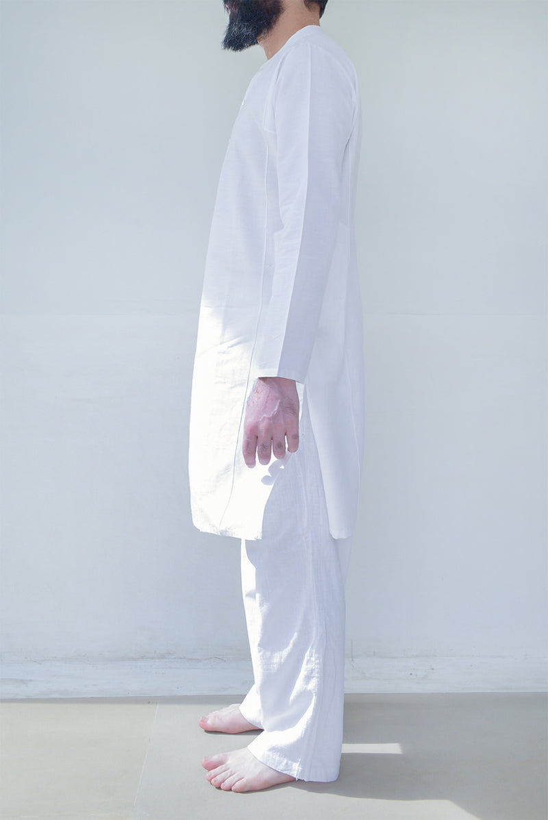 JAALI KURTA Cloud White