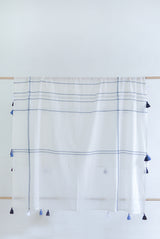 MARGIN TABLECLOTH INDIGO