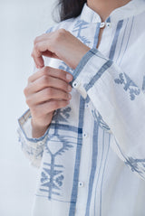 VILLAGE BLOUSE INDIGO
