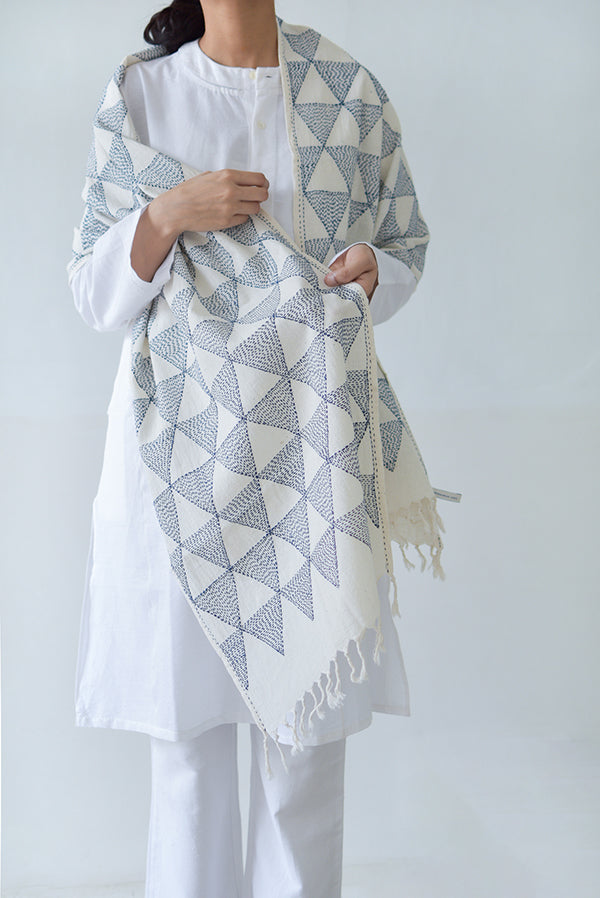 MALKHA SCARF WHITE