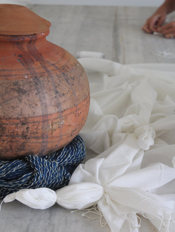 Natural Indigo: Vat making and Resist Dyeing