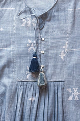SKY JAMDANI DRESS