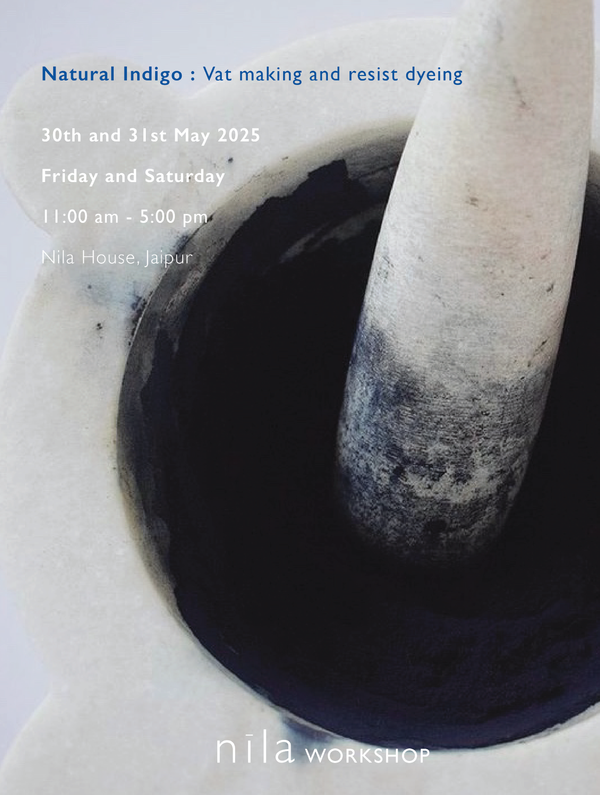 Natural Indigo: Vat making and Resist Dyeing
