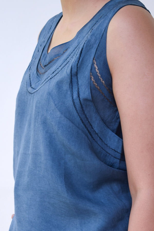 SILK DOUBLE TANK TOP IN SHADE 3 & 4