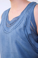 SILK DOUBLE TANK TOP IN SHADE 3 & 4