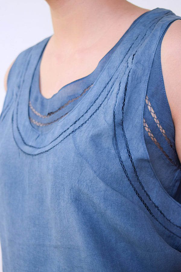 SILK DOUBLE TANK TOP IN SHADE 3 & 4