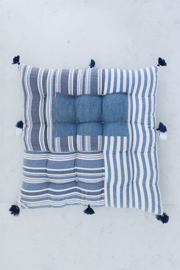 DHABA CUSHION (IN BLUE)