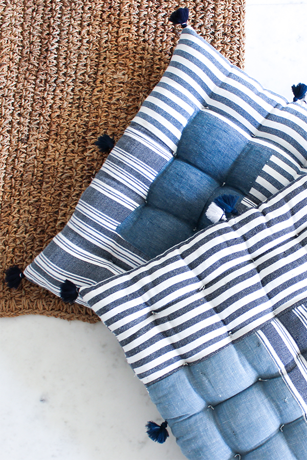 DHABA CUSHION (IN BLUE)