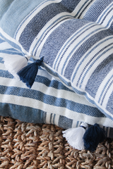 DHABA CUSHION (IN BLUE)