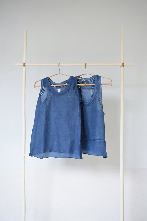 SILK DOUBLE TANK TOP IN SHADE 3 & 4