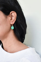 Nila x Pippa Small Chrysoprase Drop Earrings