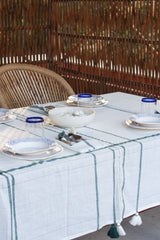 MARGIN TABLECLOTH GREEN